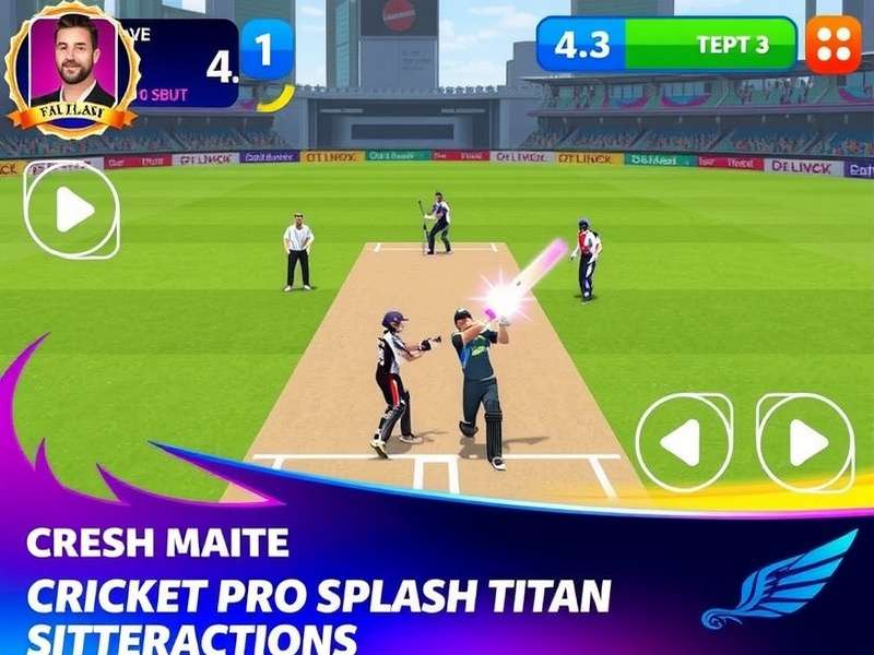 Cricket Pro Splash Titan Gameplay Screenshot